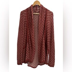 Anthropologie Knitted & Knotted Cotton Cashmere Blend Cardigan Sweater - Medium